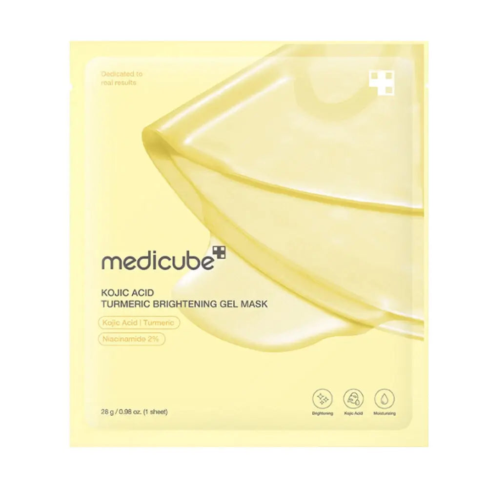 MD70% Brightening Gel 90g フェイスジェル Medicube Sheet Mask-Kojic Acid Turmeric Brightening Gold Jelly Gel