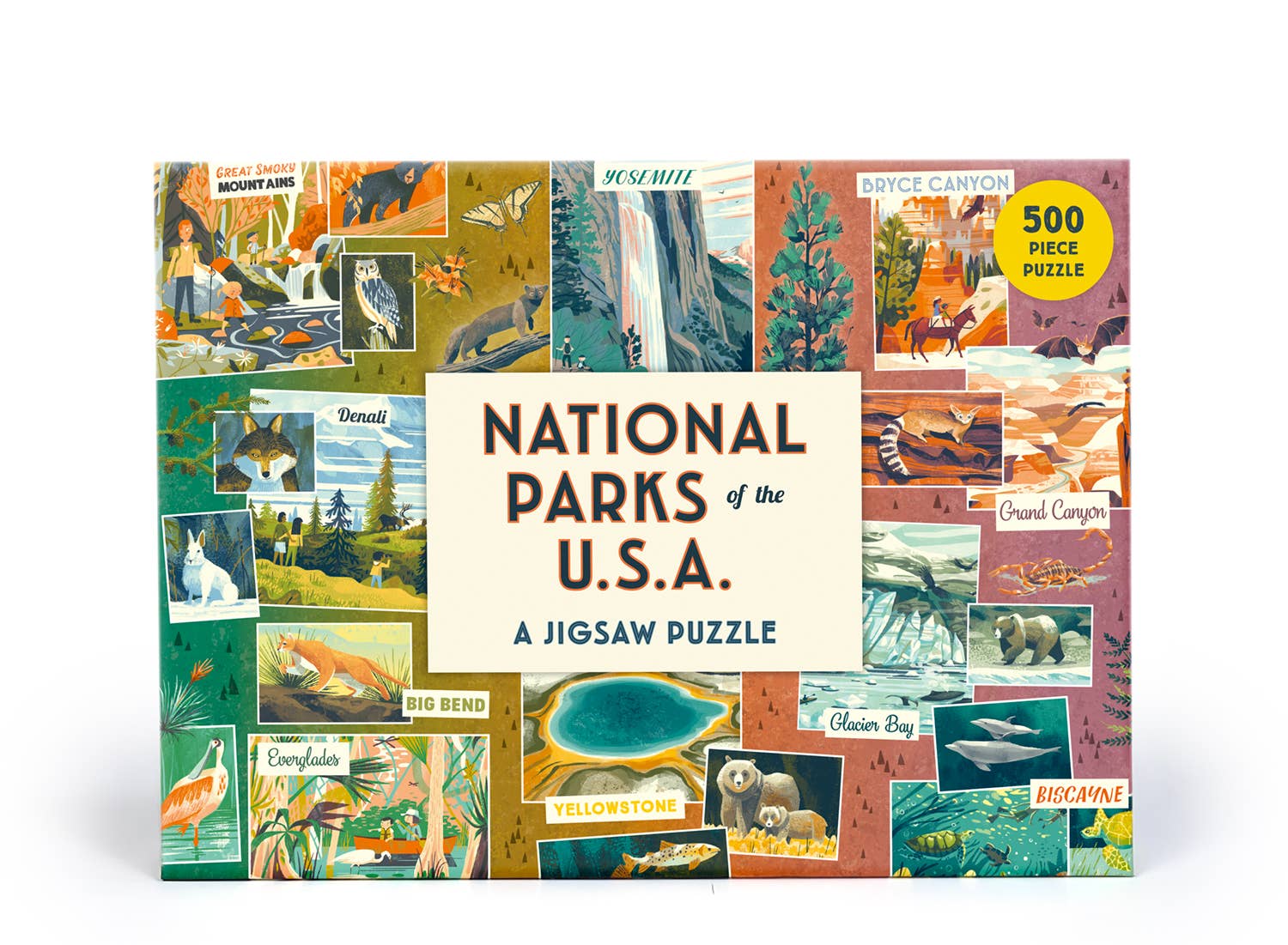 New York Puzzle Company National Geographic American National Parks 1000 Piece Jigsaw