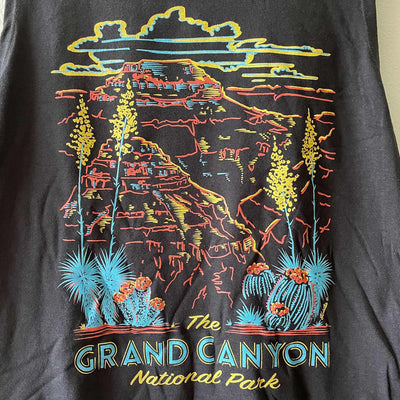 Grand Canyon - Muscle Tank Top - USA Made/ Vintage Black