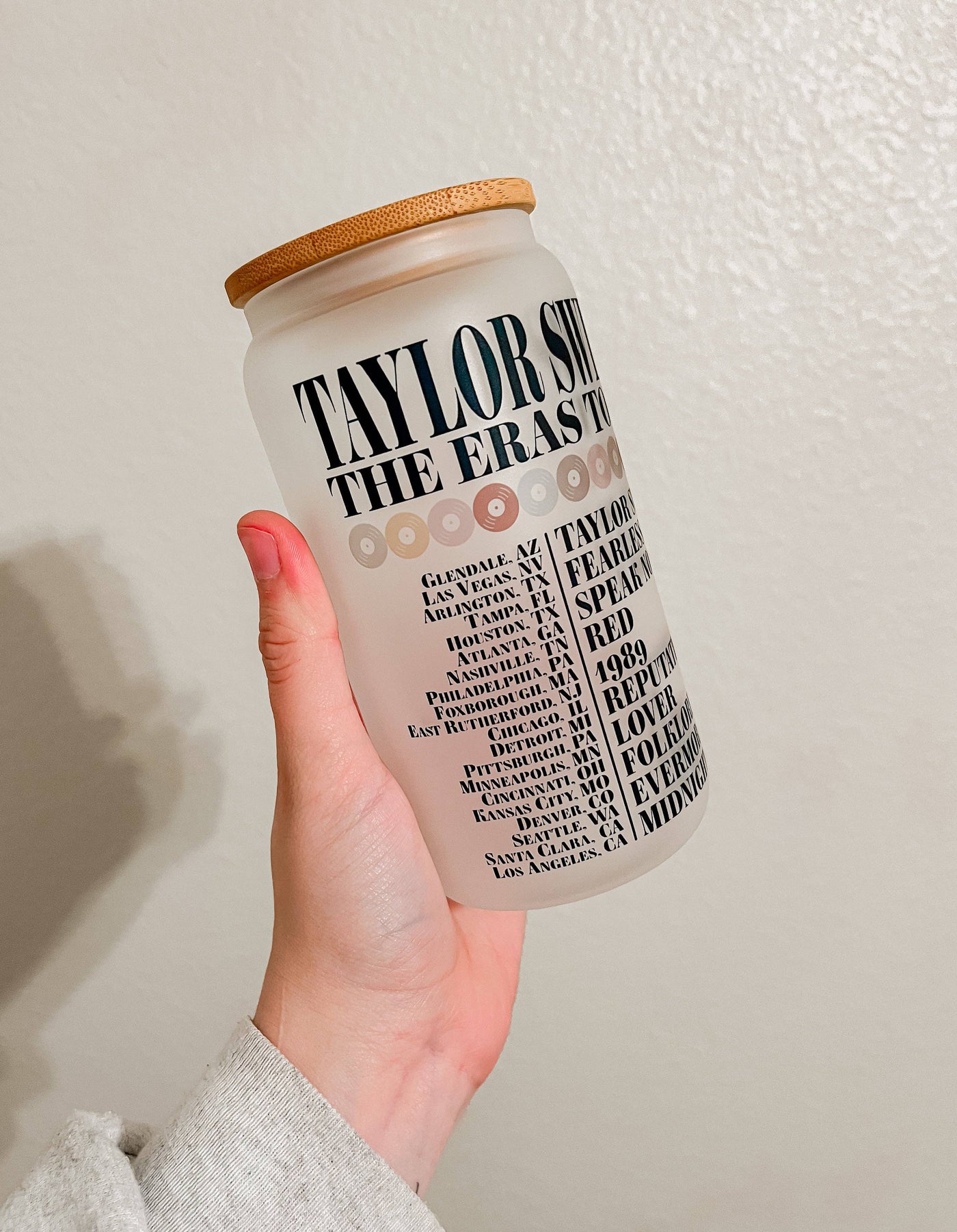 16oz Frosted Glass Can | TS Eras Tour