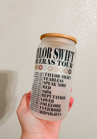 16oz Frosted Glass Can | TS Eras Tour