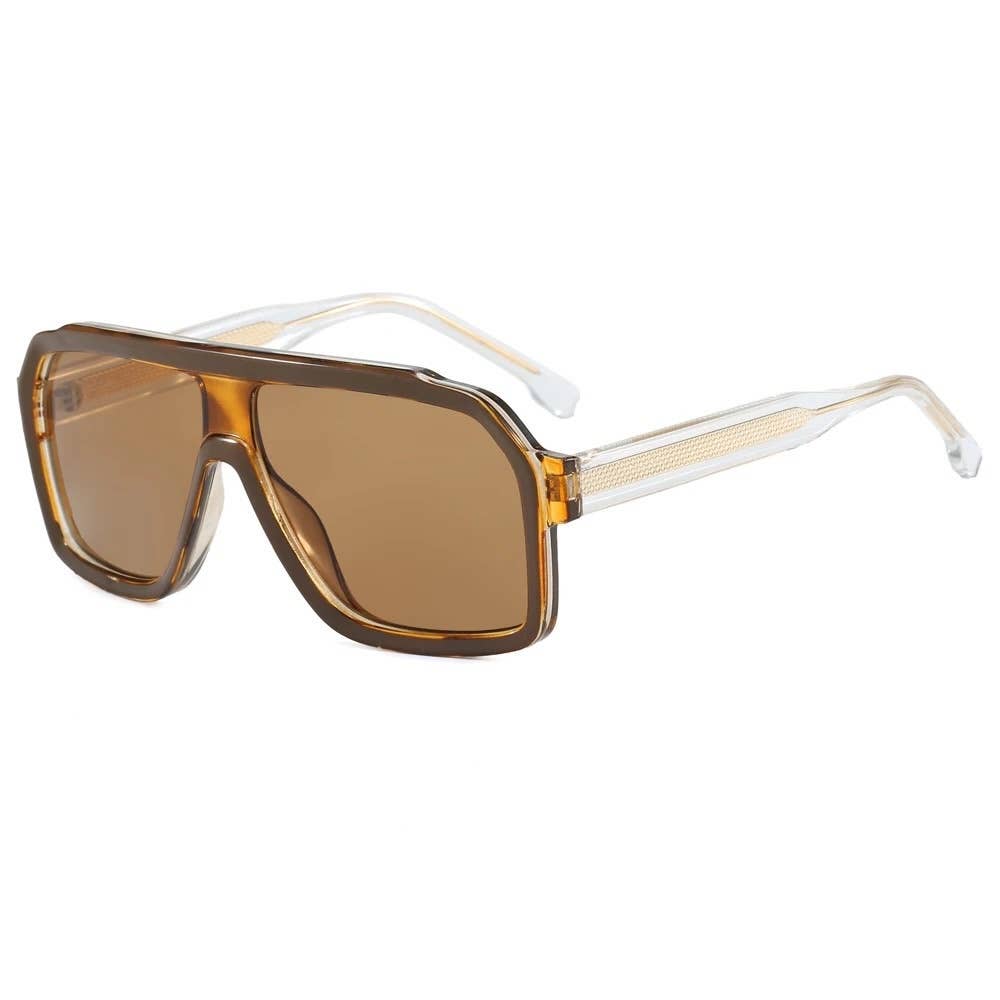Leah Retro Oversized Aviator Sunglasses Wholesale – Splendor