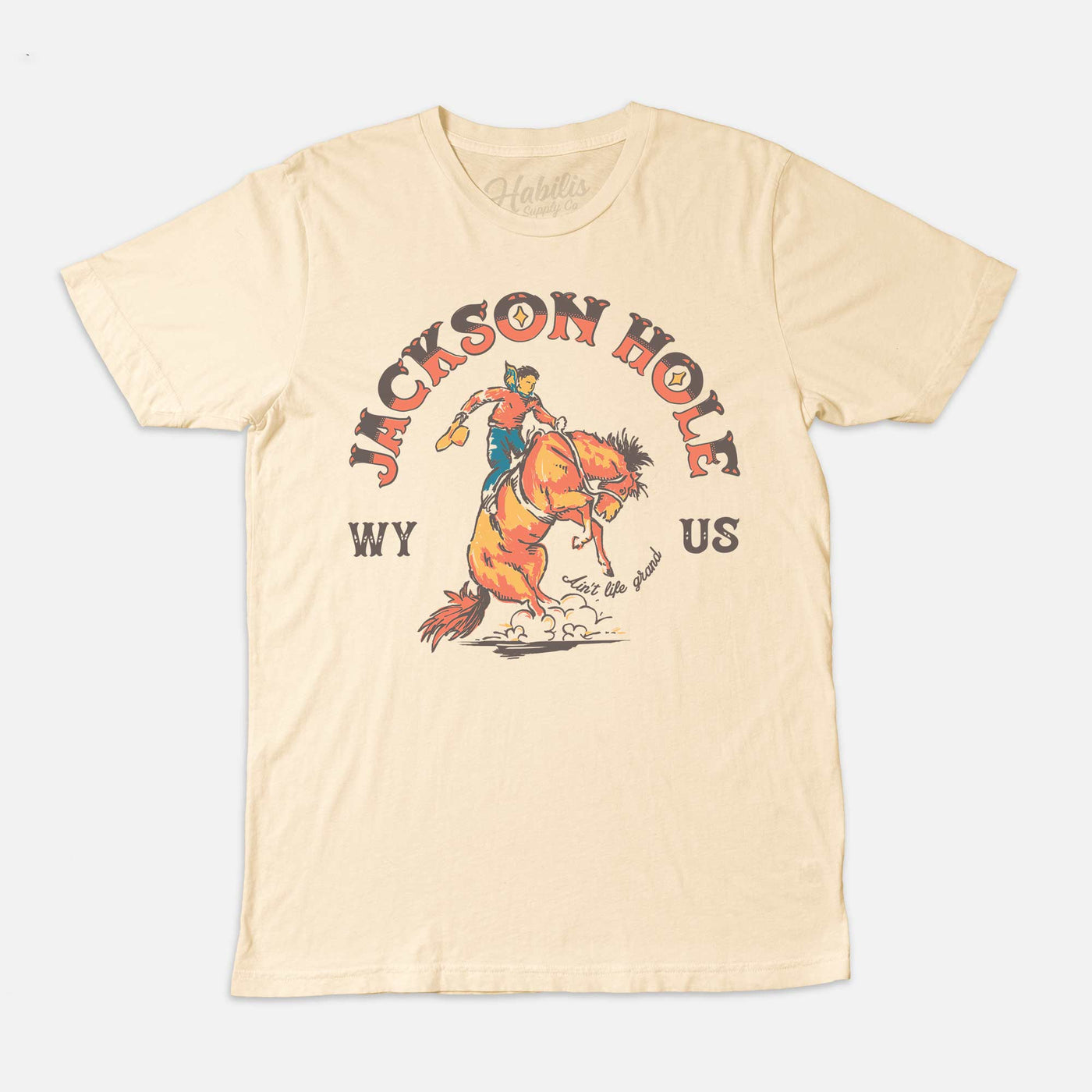 Jackson Hole, Wyoming T-Shirt- USA Made /100% Cotton