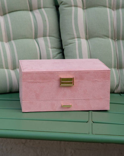 Pink Velvet Jewelry Box - Denise