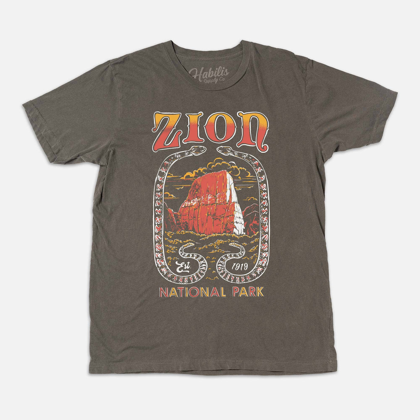 Zion National Park Unisex Vintage T-shirt-USA Made/100% Cotton