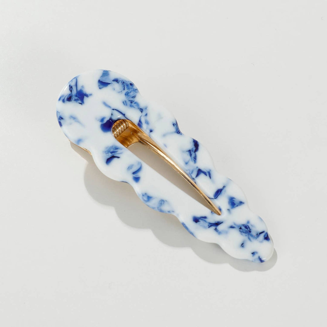 Marina Coastal | Scalloped Barrette Hair Clip (Set of 2)