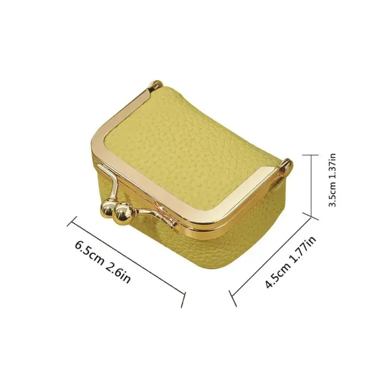 Mini Jewelry or Coin Purse Genuine Leather Many Colors