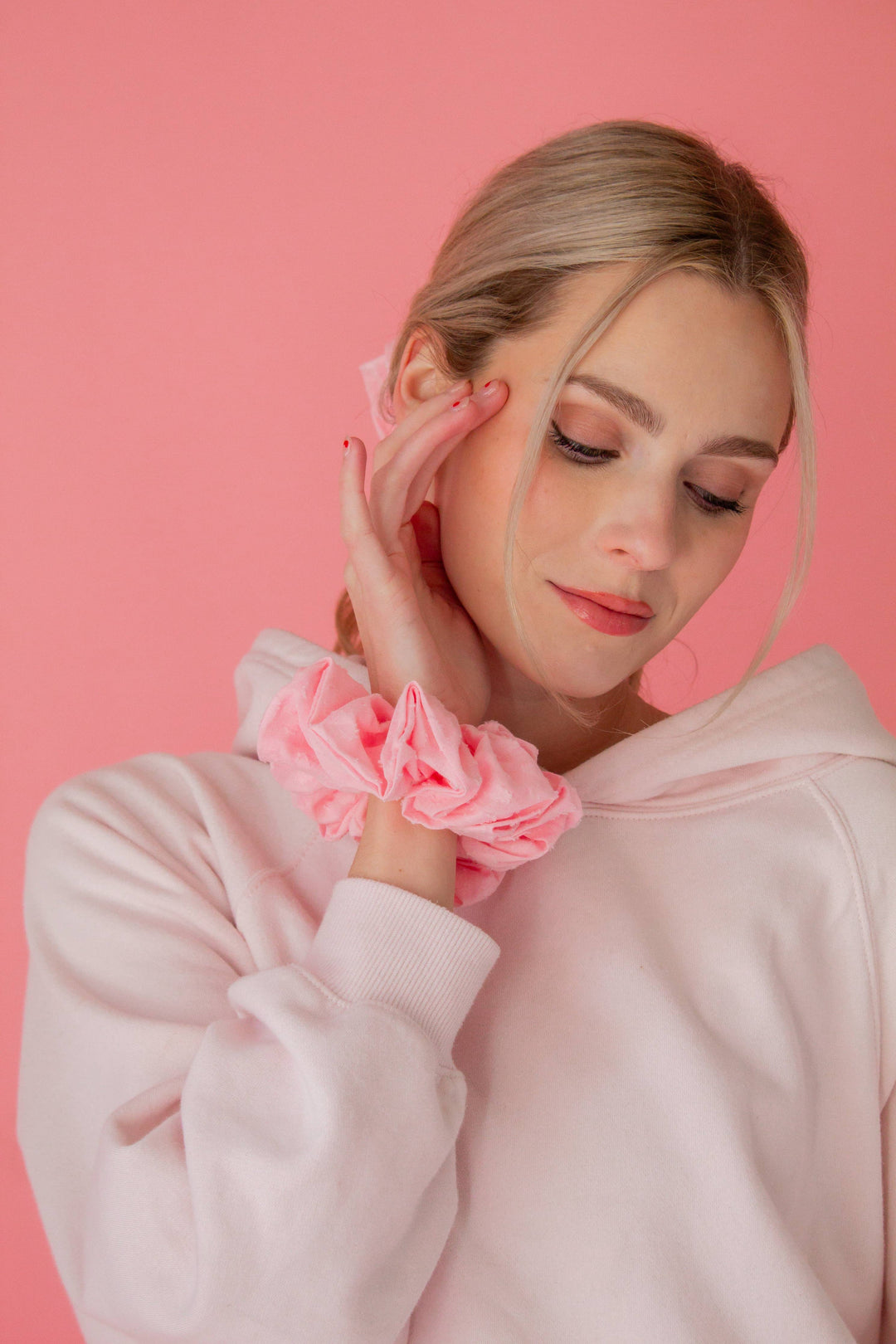Peony Pink Jumbo Scrunchie