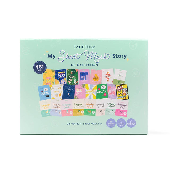 K-Beauty Face Mask Gift Set - My Sheet Mask Story -Set of 23
