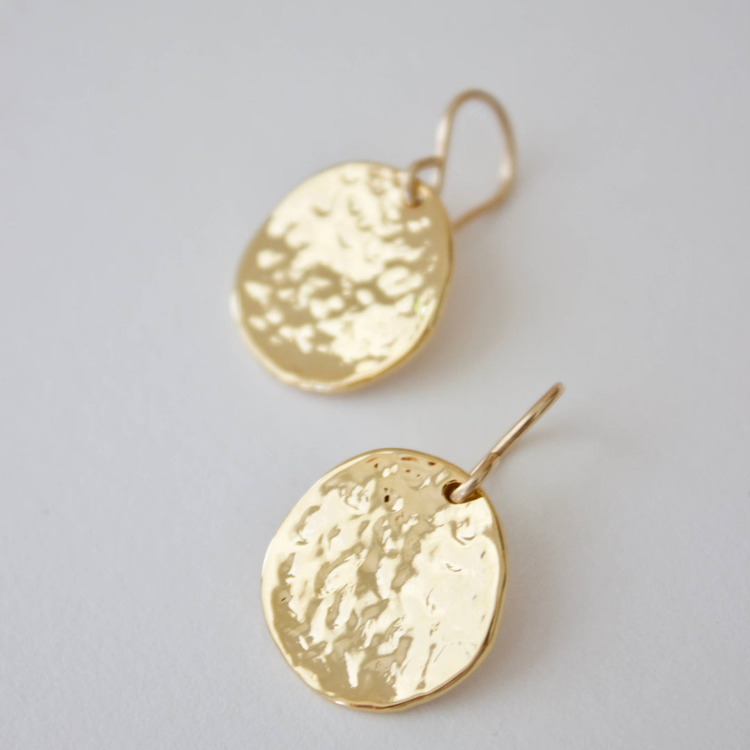E558 Assorted Earrings-Hammered Medallion