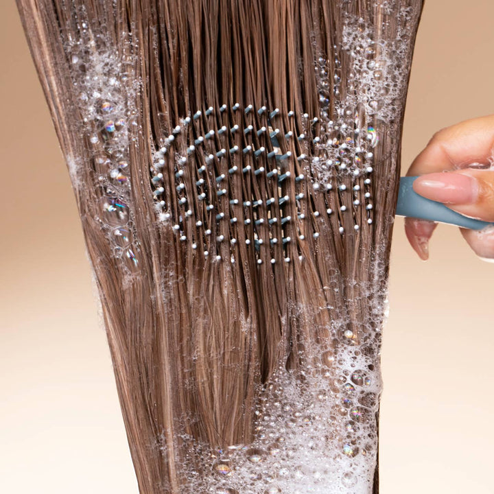 Mini Haze Blue Detangling Flexi Brush