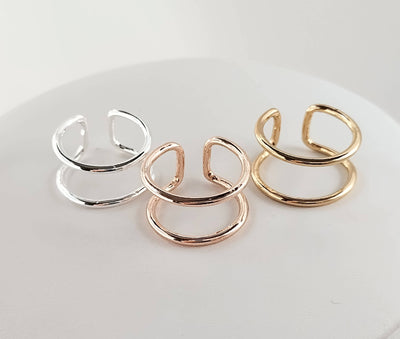 Double Band Ring: Silver