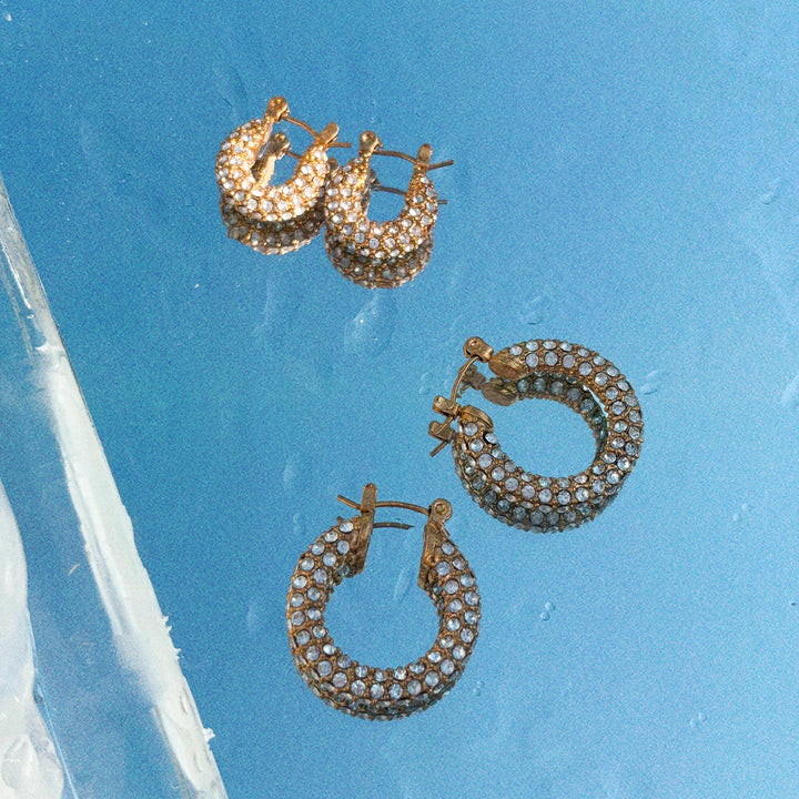 Earrings-Disco Baby Hoops