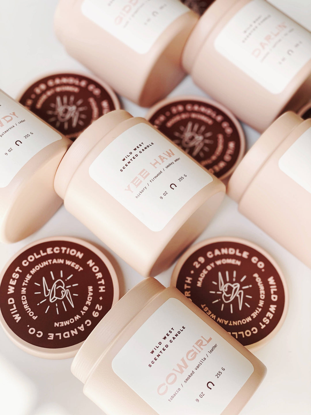 Cowgirl Candle, Western Candle, Pink Candle, Coastal Cowgirl