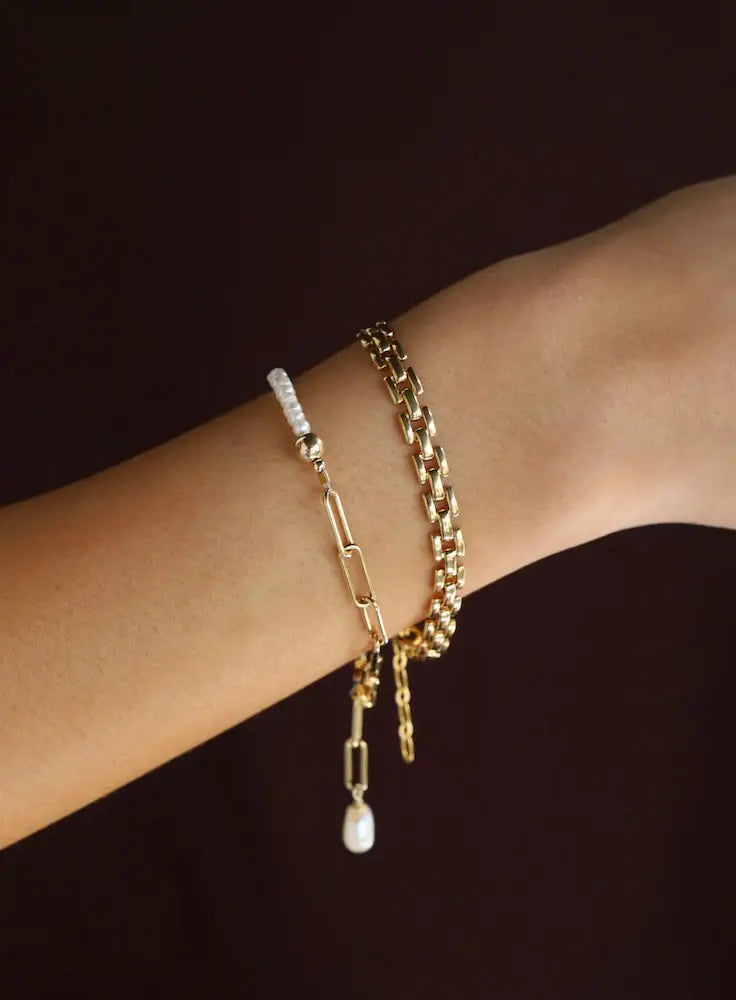 B1154 Gold Bracelet-Sienna Chain