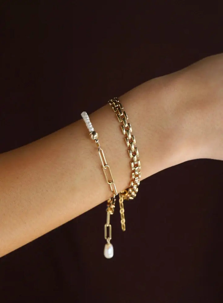 B1154 Gold Bracelet-Sienna Chain