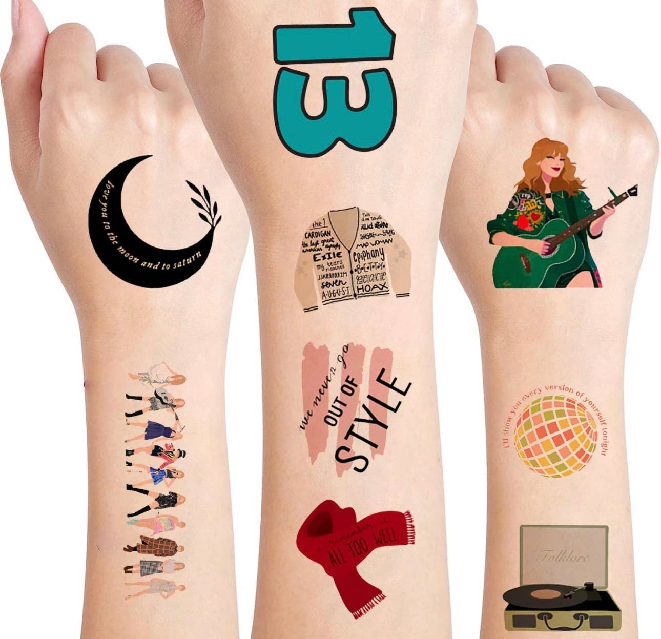 Taylor Swift tattoos pack of 20