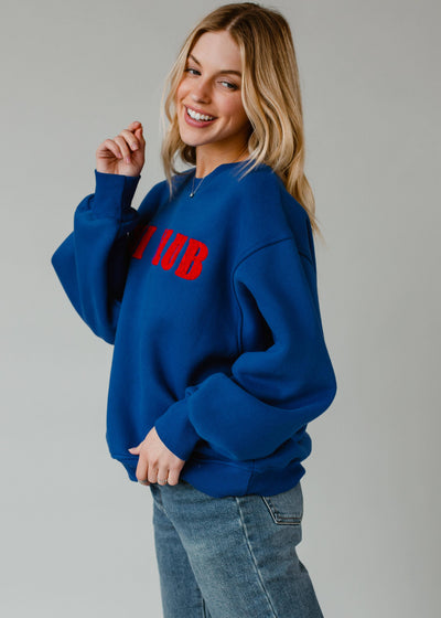 Blue Ski Club Sweatshirt