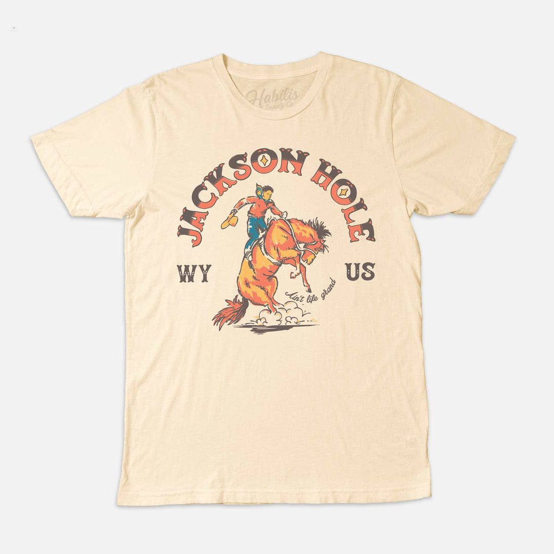 Jackson Hole, Wyoming T-Shirt-USA Made | 100% Cotton