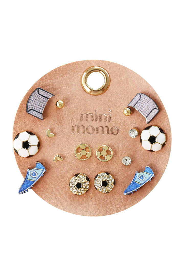 Sports Stud Earrings Multipack Assorted Set - Soccer