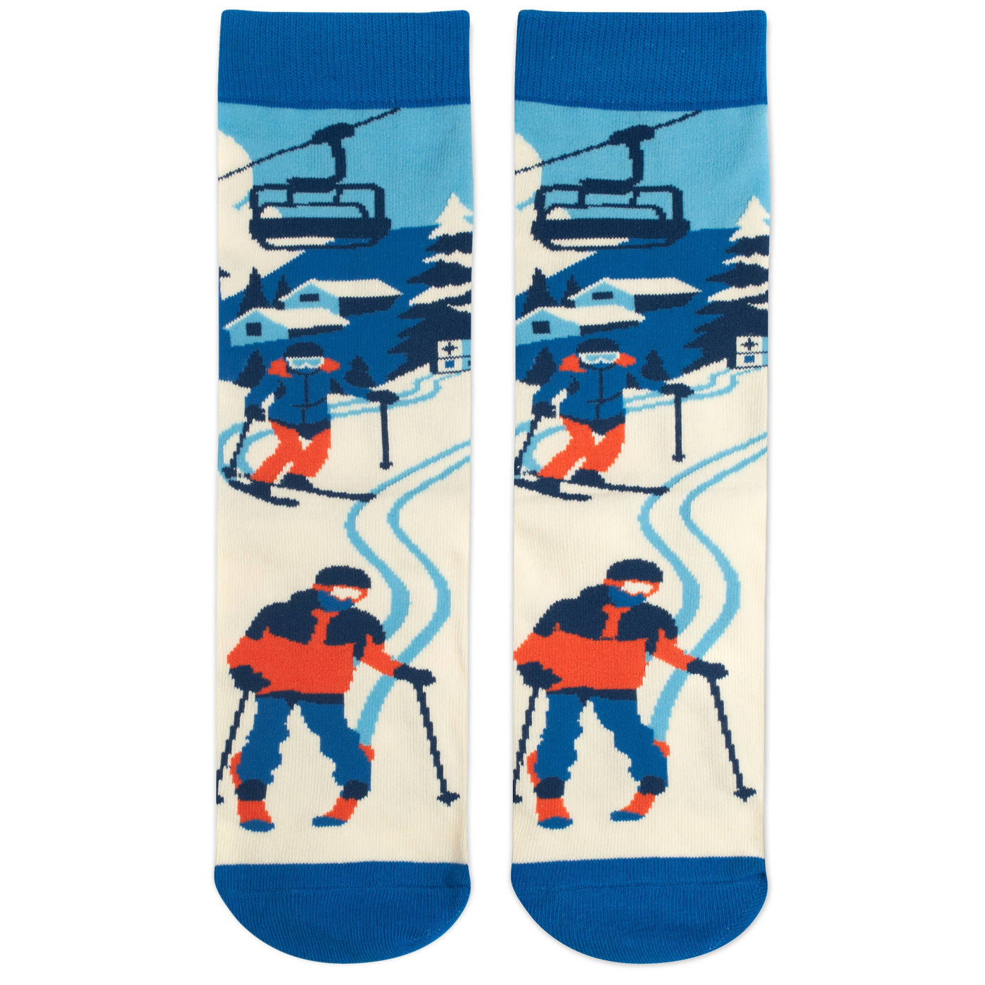 Don't Worry Ski Happy Socks