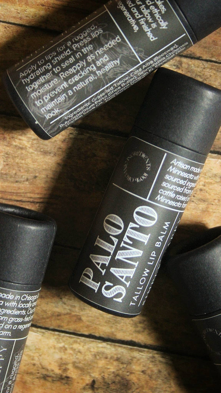 Men's Tallow Lip Balm-Palo Santo .5oz