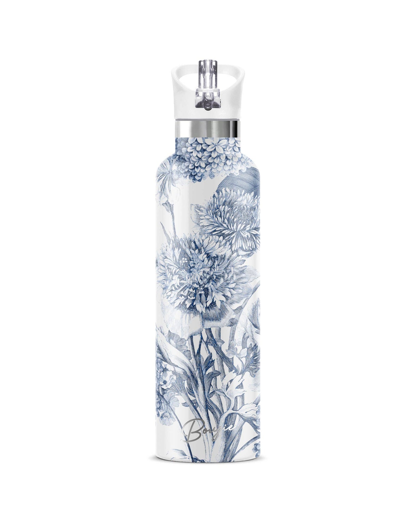 TOILE FLEURIE | 25 oz Insulated Water Bottle Flip'n'Sip Lid