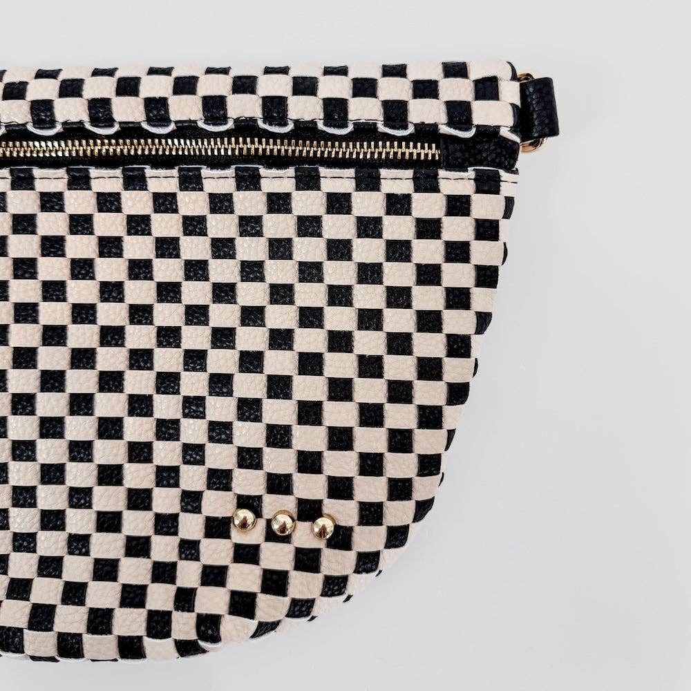 Westlyn Woven Bum Bag-Leather