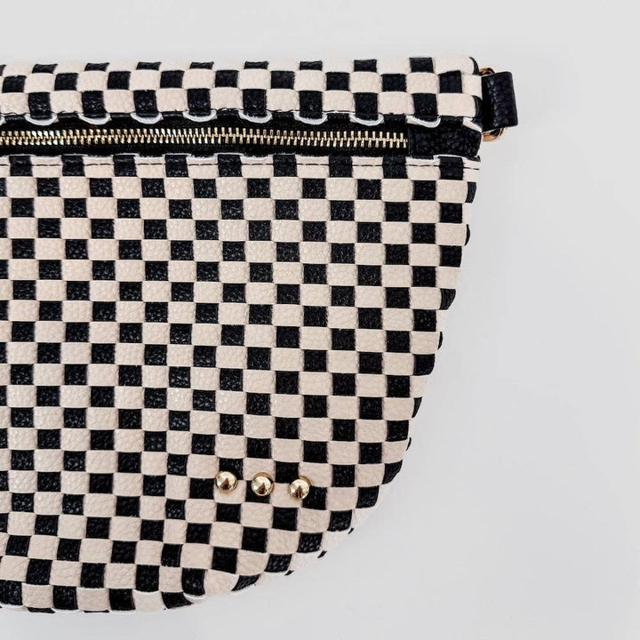 Westlyn Woven Bum Bag-Leather