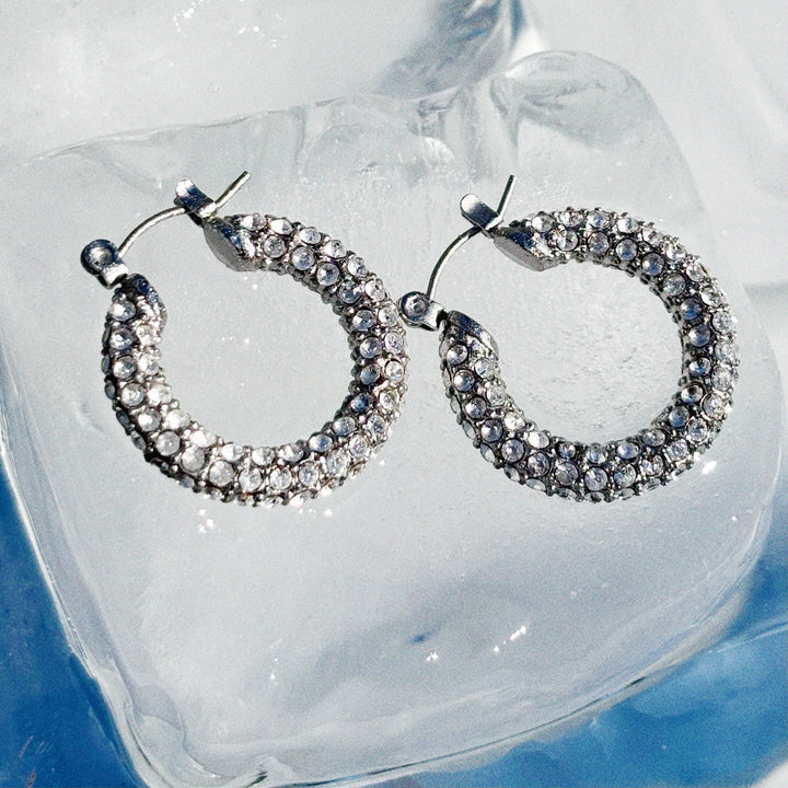 Earrings-Disco Baby Hoops