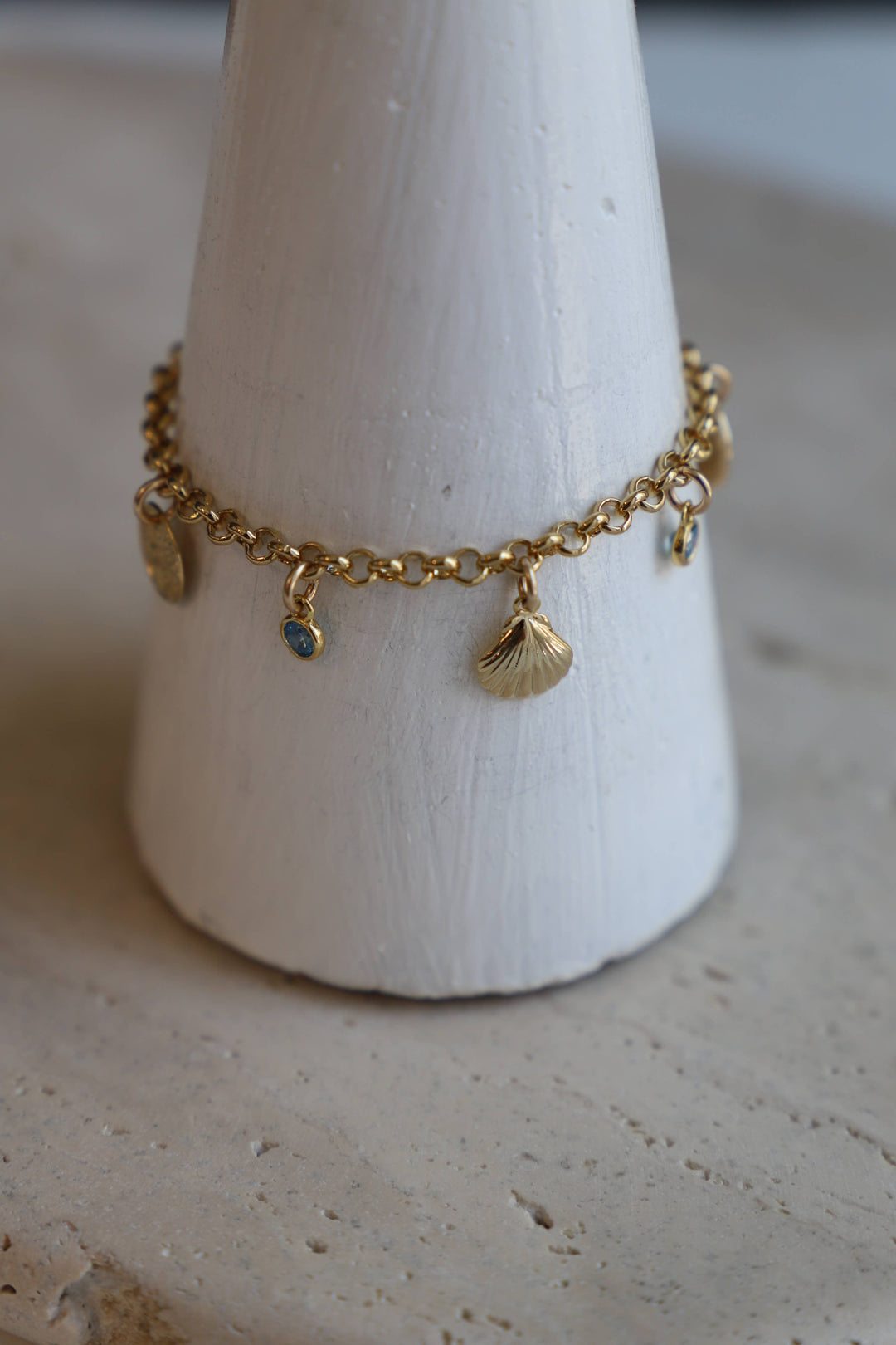 B1212G Gold Bracelet-Seaside Charm