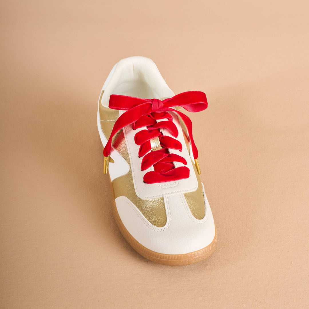 Step It Up Shoelaces-Velvet Red