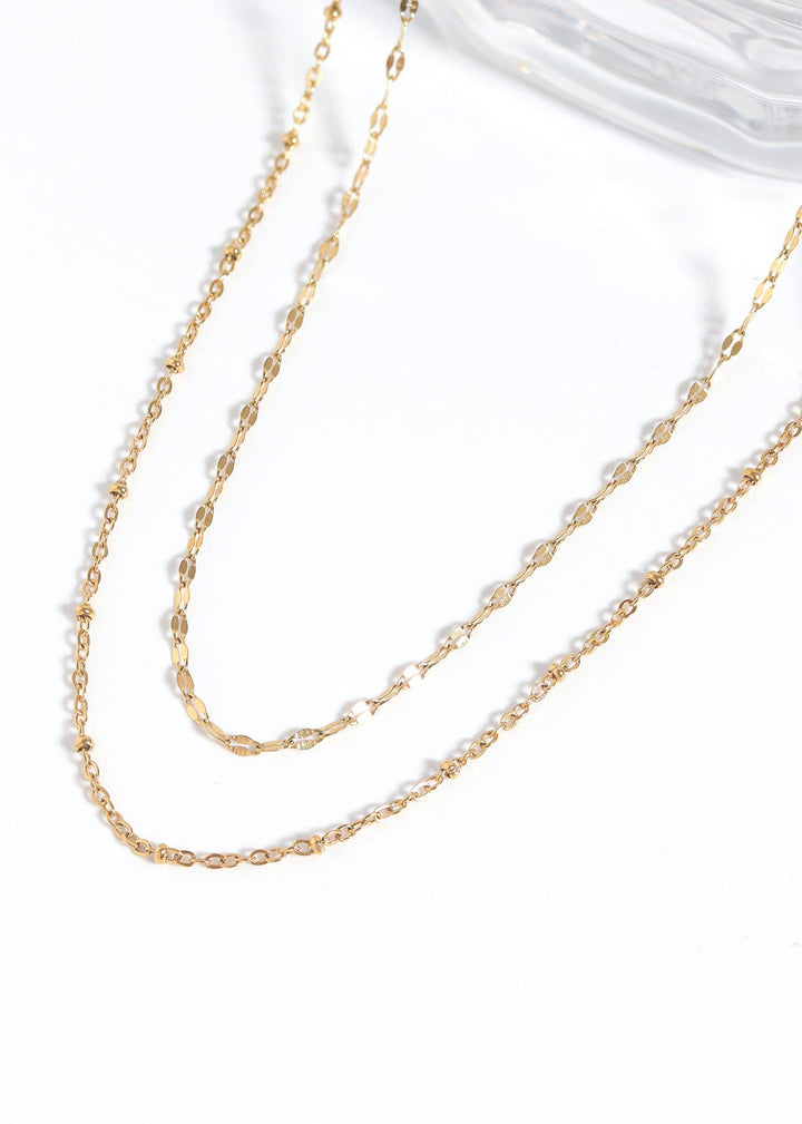 Stainless Steel Lip Chain Necklace