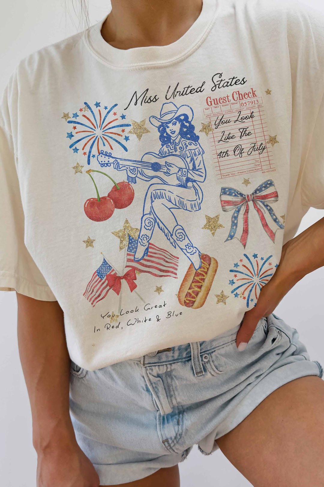 OVERSIZED TEE-MISS UNITED STATES