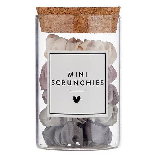 Mini Satin Scrunchies Jar - Lilac Ash Ombre