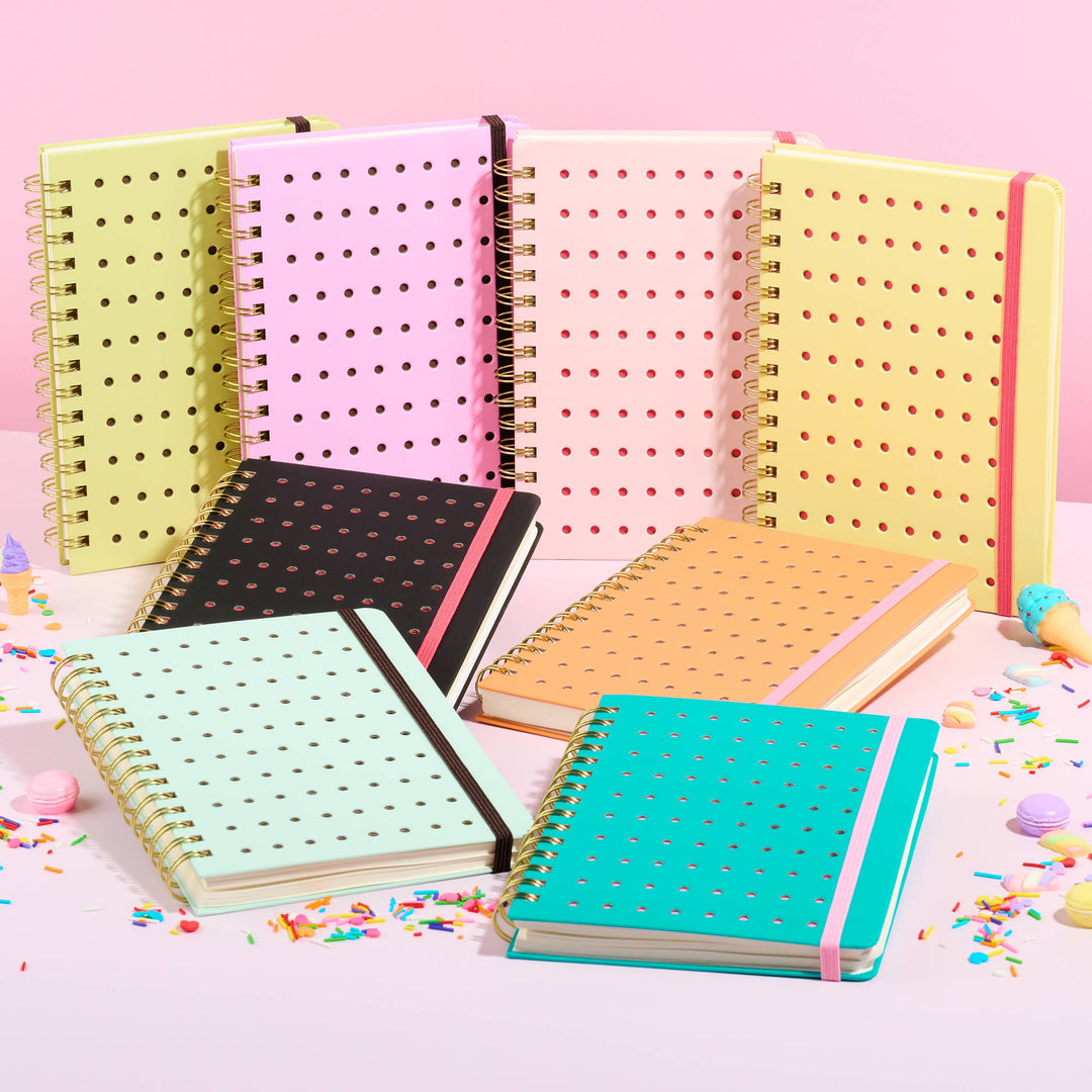 Spiral Notebook-Blue Raspberry A5 Mini Sprinkles