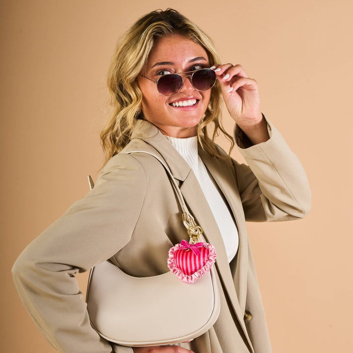 Puffy Heart Bag Charm-Heartthrob