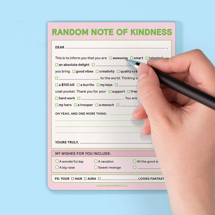 Nifty Note Pad-Random Note of Kindness (Pastel Version)