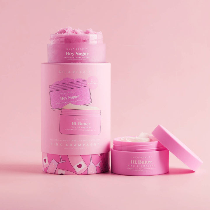 Body Scrub + Body Butter Set-Pink Champagne