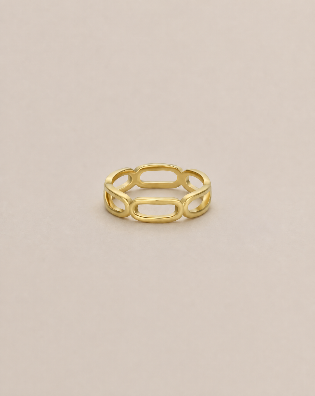 Gold Rings - Chain Link