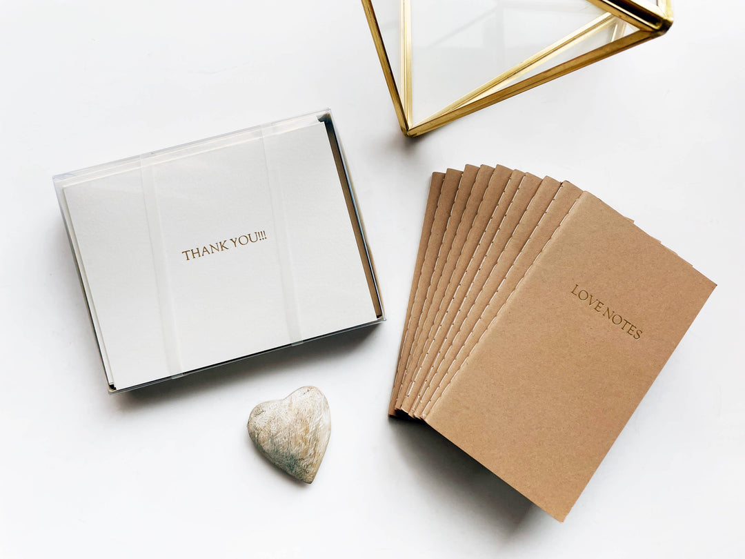 Custom Text Foil Embossed Mini Notebook: Burgundy / Gold shimmer