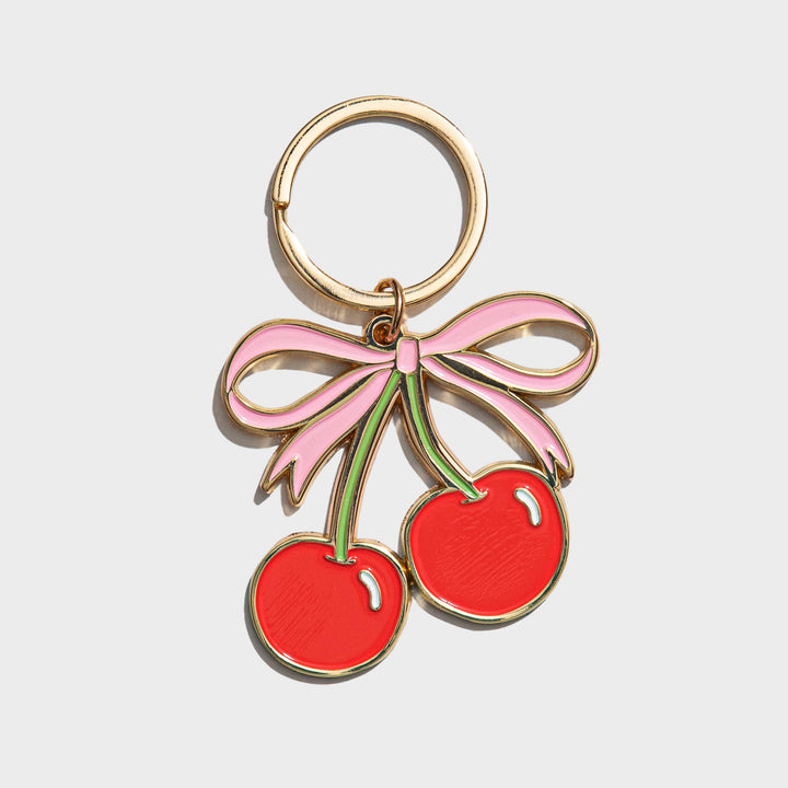 Enamel Keychain-Cherries