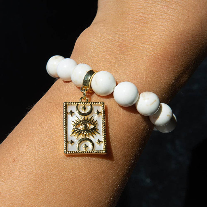 Gold Charm-Medallion Mother of Pearl