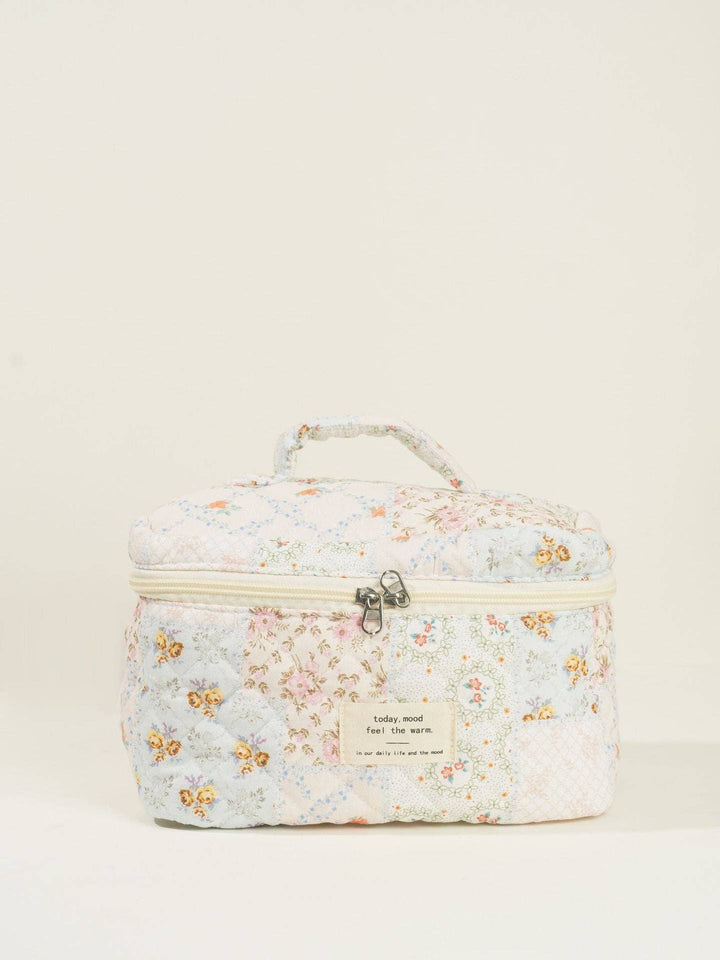 Butterfly Floral Print Puffer Make Up Bag DPB0106
