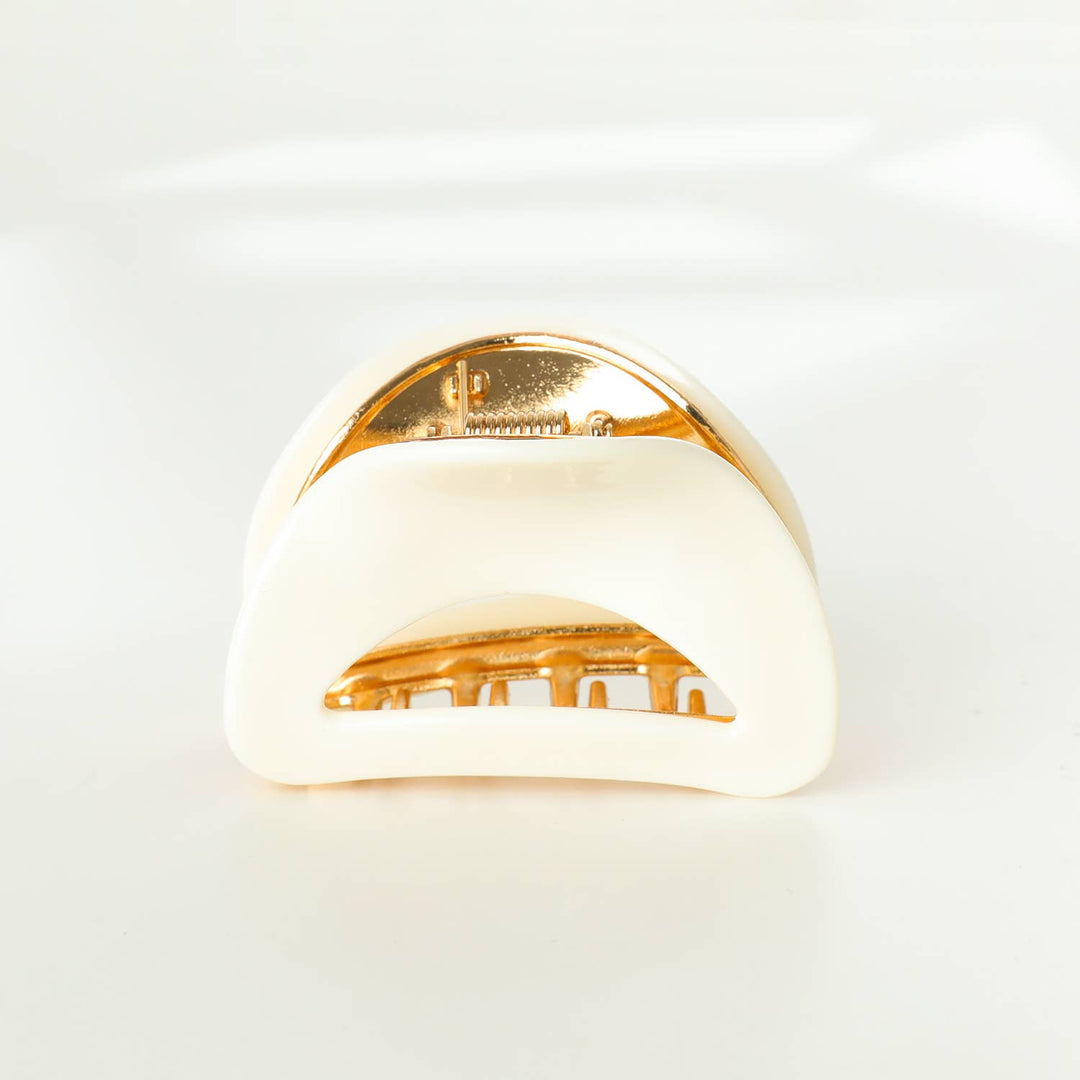 Nadia Solid | Medium Curved Metal Claw Clip