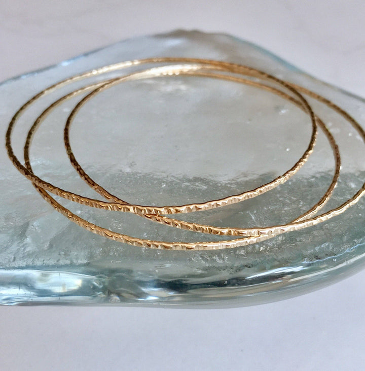 Bangle-Textured Layering Bangle- single bangle