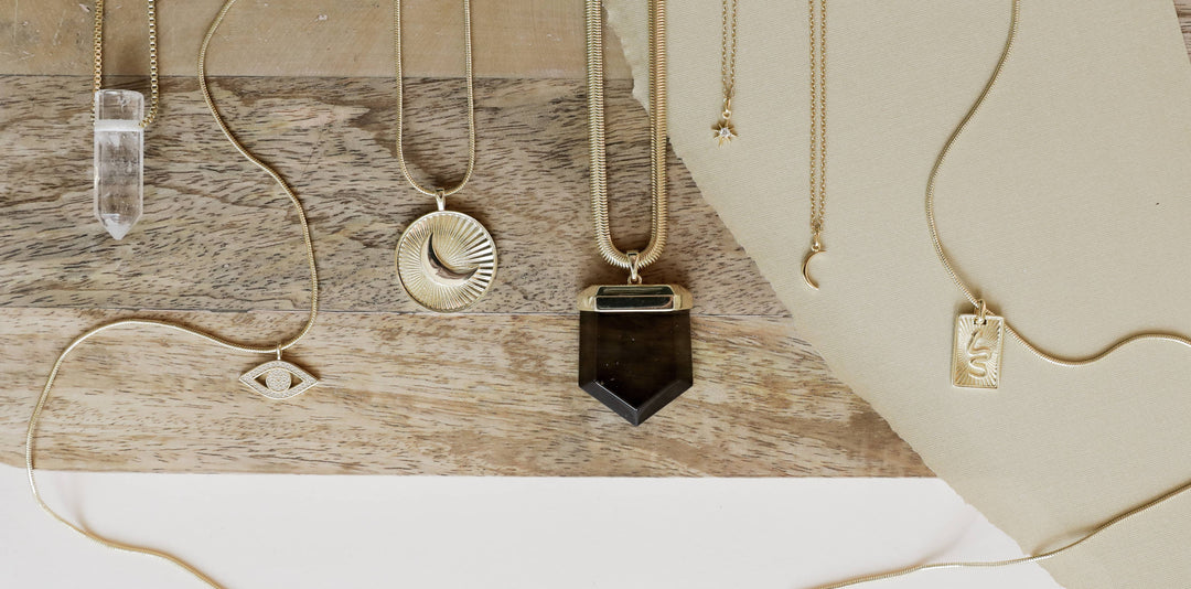 Necklace - Crescent Moon Coin