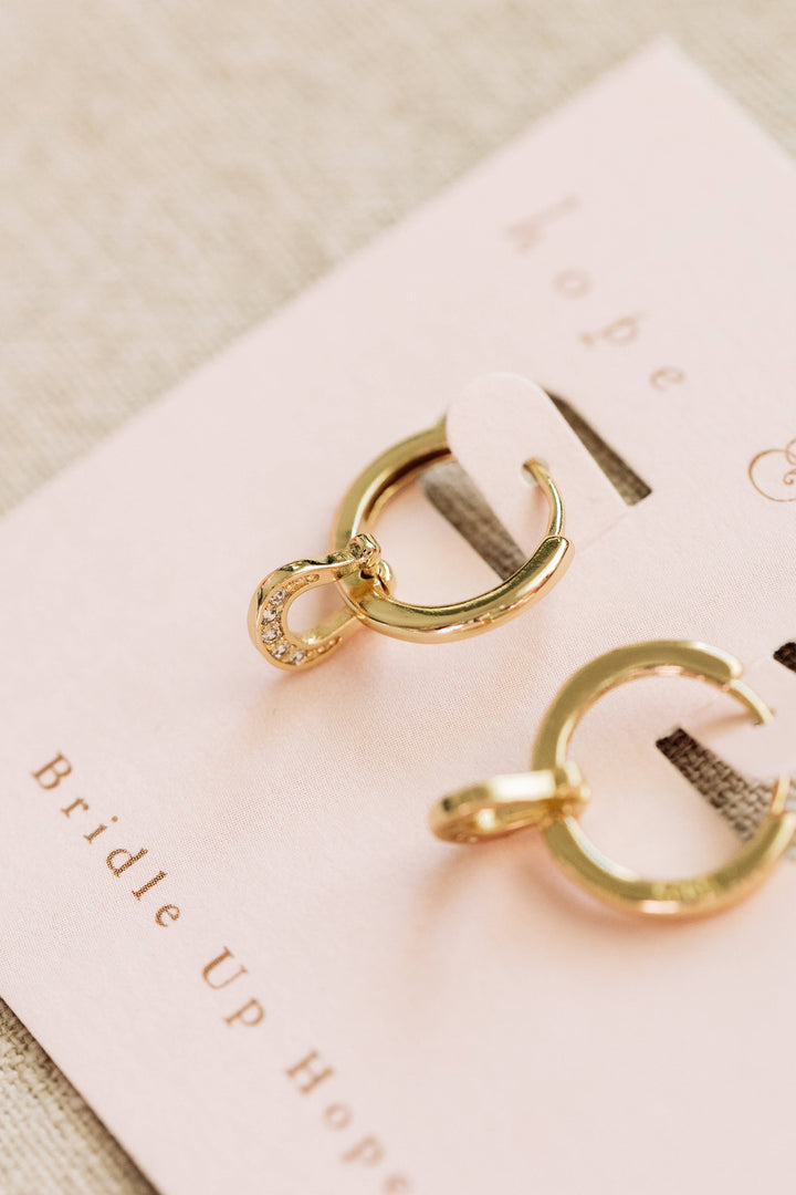 Horseshoe Huggie Earrings