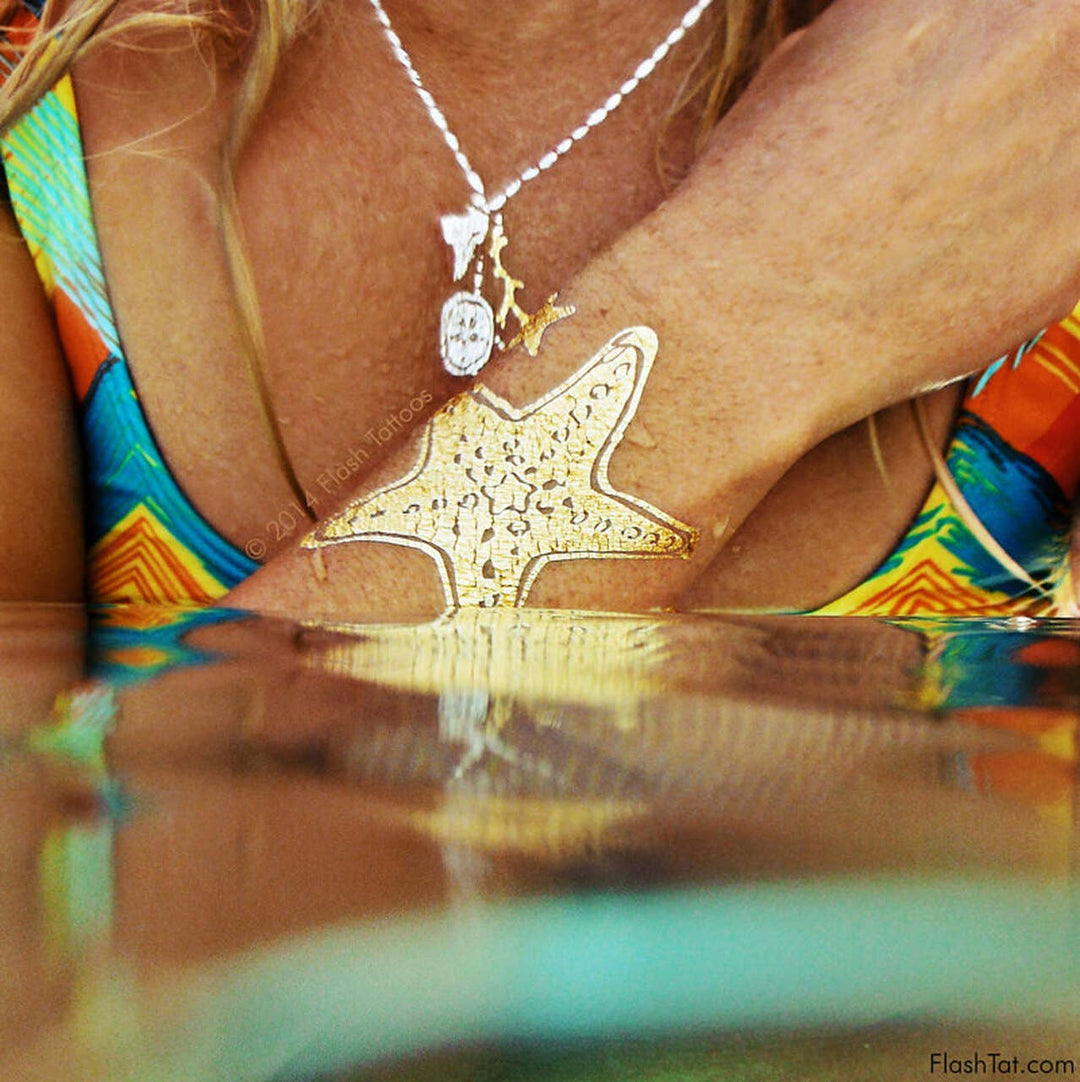 Goldfish Kiss H2o Temporary Tattoo | Beachy tropical tattoos