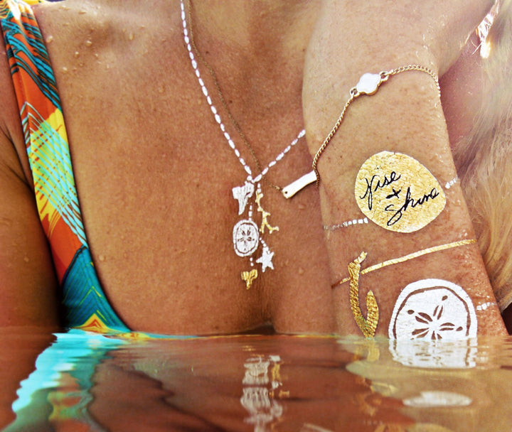 Goldfish Kiss H2o Temporary Tattoo | Beachy tropical tattoos